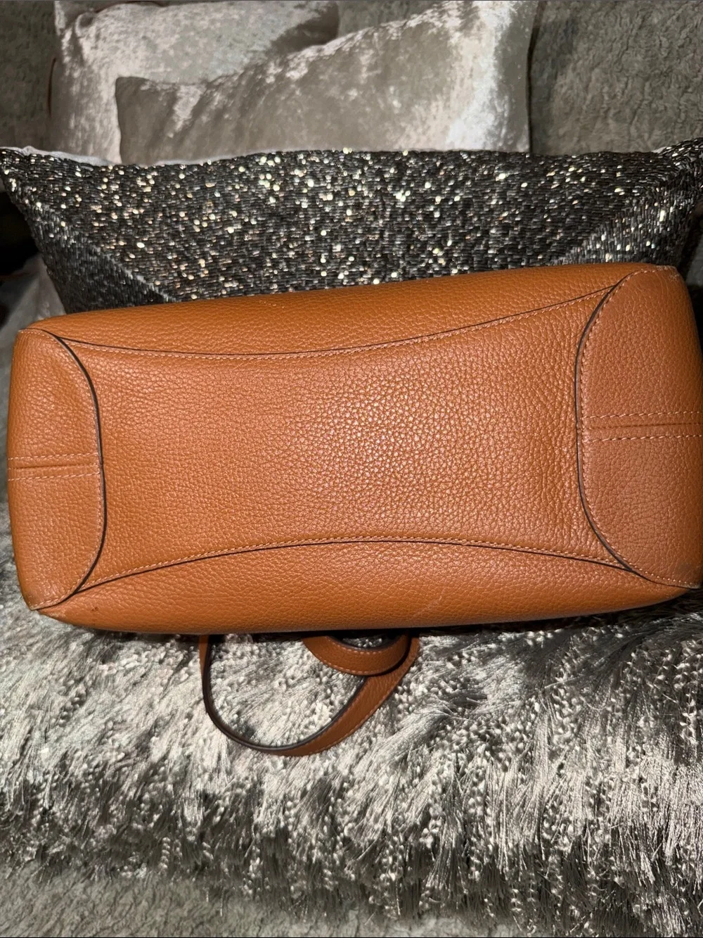 kate spade Pebbled Leather Shoulder Bag in Cognac Brown w wallet